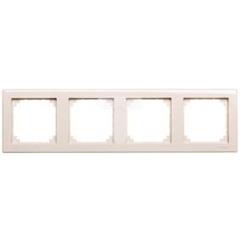 Merten System M Ramka poczwórna pozioma i pionowa kremowa MTN478444