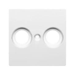 Merten System M Płytka centralna podwójna gniazda antenowego TV/SAT biała MTN4122-0325