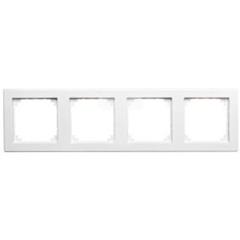 Merten System M Ramka poczwórna pozioma i pionowa biel polarna MTN478419