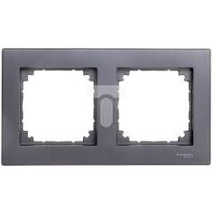 Merten System M Ramka podwójna pozioma i pionowa antracyt MTN486214