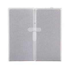 KOS66 Klawisz podwójny 45x45 aluminium 664080