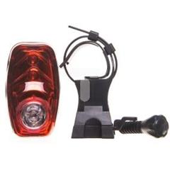 Lampka rowerowa tylna BRIGHT EYE 0,5W 3xLED 12lm 2xAAA 3 tryby świecenia czerwona L-BPM-1SL