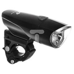Lampka rowerowa przednia 1W 1xLED 3xAAA (w zestawie) 3 tryby świecenia czarna L-FE-1WL