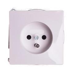 Merten Gniazdo pojedyncze z/u 16A IP20 z przesłonami biel polarna MTN2500-4019