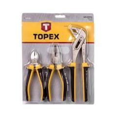 Szczypce uniwersalne 180mm, boczne 160mm, do rur 250mm (zestaw 3 szt.) 32D136