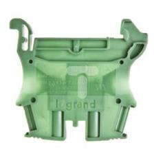 Złączka szynowa 2-przewodowa 4mm2 zielona VIKING 037177