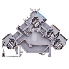 Złączka szynowa 4-przewodowa do czujników 2,5mm2 szara 280-553 