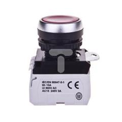 Przycisk sterowniczy 22mm czerwony 1Z 1R z samopowrotem z podświetleniem 023758