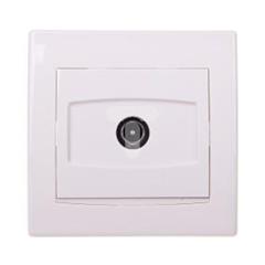 Anya Gniazdo antenowe TV przelotowe 1dB kremowe AYA3200123