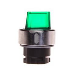 Napęd przełącznika 2 położeniowy zielony z podświetleniem bez samopowrotu 8LM2TSL1203