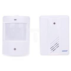 Czujnik ruchu z sygnalizacją bezprzewodową i pagerem 100m biały OR-MA-702