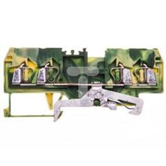 Złączka szynowa 4-przewodowa 2,5mm2 żółto-zielona 280-837