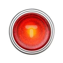 Napęd przycisku czerwony z podświetleniem bez samopowrotu wystający LPCQL204