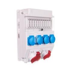 Rozdzielnica 1x32A 5P/ 1x16A 5P 4x250V okienko IP54 ROS 11/X-21