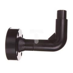 Podstawa z tulejką fi 70mm czarny tworzywo wygięta boczna 8LT7BP02