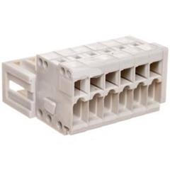 Gniazdo MCS-MINI Classic pinowe 6-torowe raster 3,5mm jasnoszare 734-306 