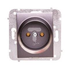 Catrin Gniazdo pojedyncze b/u 16A bez ramki grafitowy metalik 2131-18