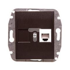 Catrin Gniazdo telefoniczne pojedyncze RJ11 bez ramki czekoladowy metalik 2150-14
