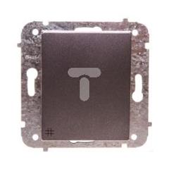 Catrin Łącznik krzyżowy 10A bez ramki grafit metalizowany 2115-18