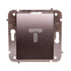 Catrin Przycisk podwójny zwierny bez ramki grafit metalizowany 2101-18