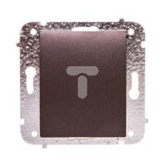 Catrin Łącznik jednobiegunowy 10A IP20 bez ramki czekoladowy metalik 2110-14