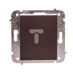 Catrin Łącznik schodowy pojedynczy 10A IP20 bez ramki i piktogramu czekoladowy metalik 2102-14