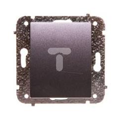 Catrin Łącznik schodowy pojedynczy 10A IP20 bez ramki i piktogramu grafit metalizowany 2102-18