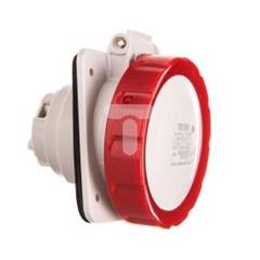Gniazdo stałe 5P 16A 400V czerwone IP67 10° 6H IEC 309 HP GW62232H
