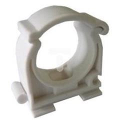 Uchwyt zamknięty do rur 32mm biały UZE-32