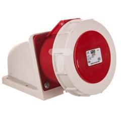Gniazdo stałe 5P 32A 400V czerwone styki pokryte niklem IP67 1252-6v