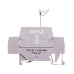 Złączka szynowa 2-piętrowa diodowa 2,5mm2 szara 280-941/281-489