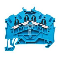 Złączka szynowa 4-przewodowa 2,5mm2 niebieska 2002-6404 TOPJOBS 