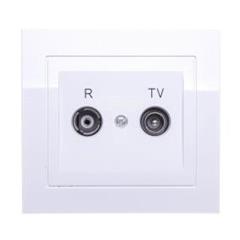 KIER Gniazdo antenowe RTV końcowe białe GPA-10WPZ/00  