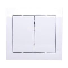 KIER Łącznik schodowy + jednobiegunowy biały ŁP-9W/00