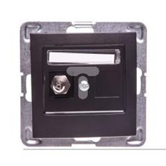 IMPRESJA Gniazdo ekwipotencjalne pojedyncze antracyt GPE-1Y/m/50