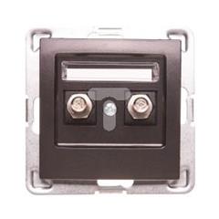 IMPRESJA Gniazdo ekwipotencjalne podwójne antracyt GPE-2Y/m/50