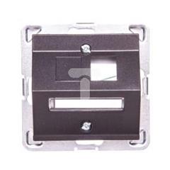 IMPRESJA Obudowa gniazda pojedynczego antracyt GPK-1YS/p/50