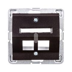 IMPRESJA Obudowa gniazda podwójnego antracyt GPK-2YS/p/50