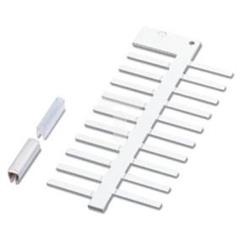 Szyldy opisowe przewodów wtykane nieopisane białe 23x4mm przewód 1,5-35mm PABA WH/23 1013779