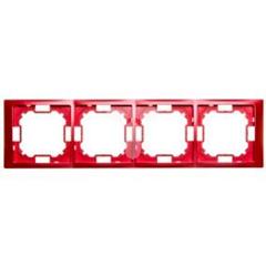 Simon Basic Neos Ramka poczwórna rubinowy BMRC4/033 WMYZ-04420N-7013