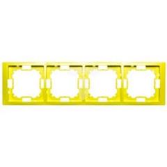 Simon Basic Neos Ramka poczwórna limonkowy BMRC4/036 WMYZ-04420N-K013