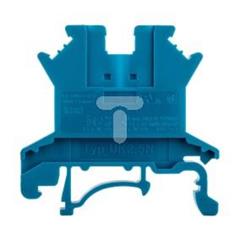 Złączka szynowa przepustowa 2-przewodowa 0,2-4mm2 niebieska UK2,5 N BU 3003350