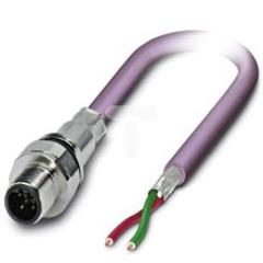 Złącze wtykowe do wbudowania męski 2-piny wtyk M12 przewód 2m SACCEC-M12MSB-2CON-M16/2,0-910 1519561