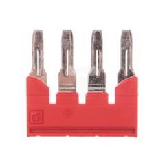 Mostek wtykowy do UT-6 4-biegunowy 8,2mm czerwony FBS 4-8 3030307