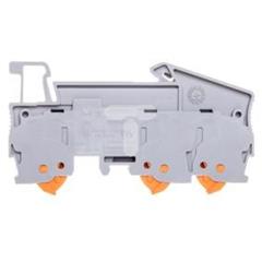 Złączka szynowa 3-przewodowa 4mm2 szara QTC 1,5-TWIN 3205048