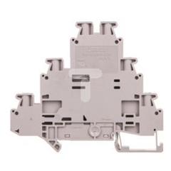 Złączka szynowa 3-piętrowa 0,14-4mm2 szara UT 2,5-PE/L/N 3214291