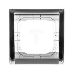 KOS66 Plus Ramka pojedyncza składana kolorwa grafit+chrom 66607081