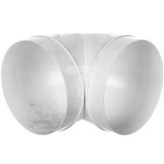 Kolanko okrągłe 150x90 stopni białe 690