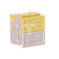 Złączka do terminali sieciowych 4x 0,6-0,8mm2 jasnoszara / żółta 243-212 /50szt./