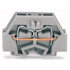 Złączka 2-przewodowa 1,5mm2 5mm szara z mocowaniem śrubowym 260-301 /50szt./